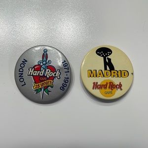 Hard Rock Cafe Pins - London and Madrid